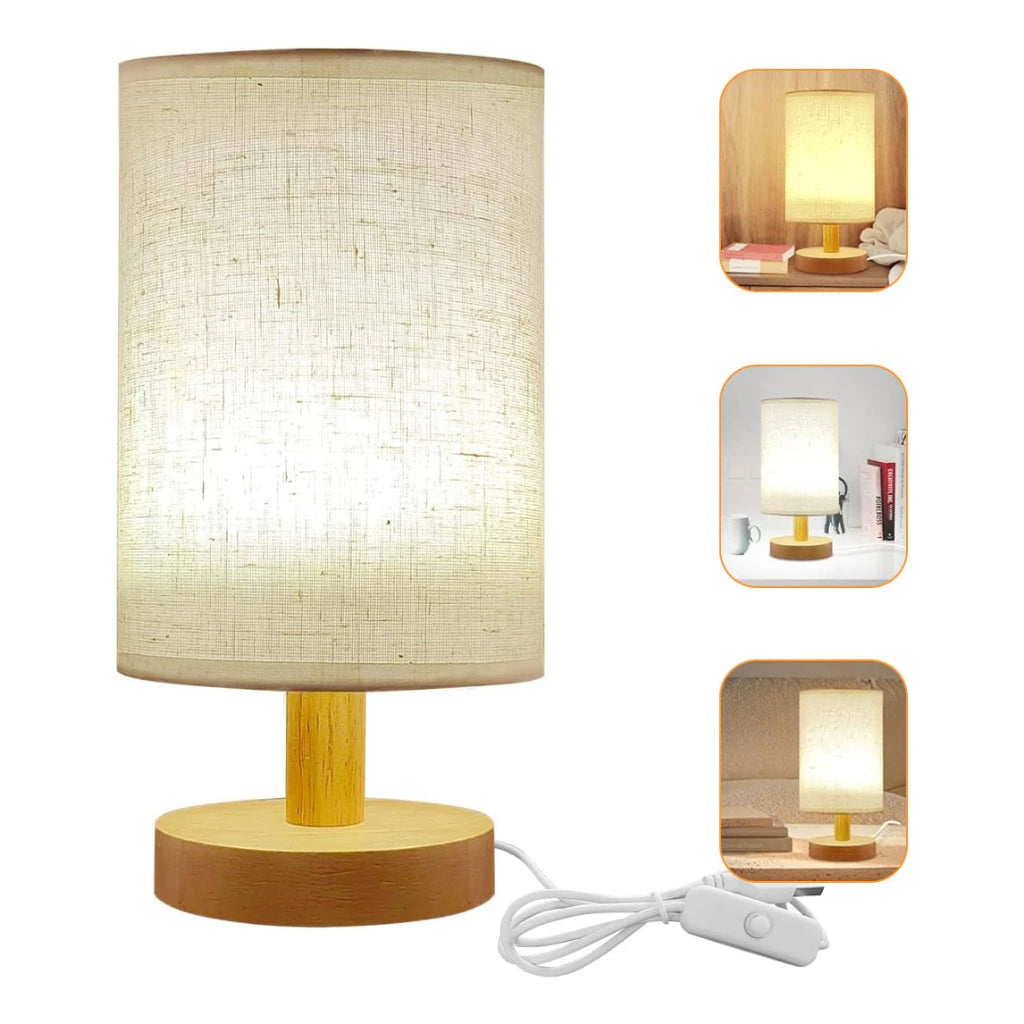 Luminária de Mesa de Madeira Nórdica 02